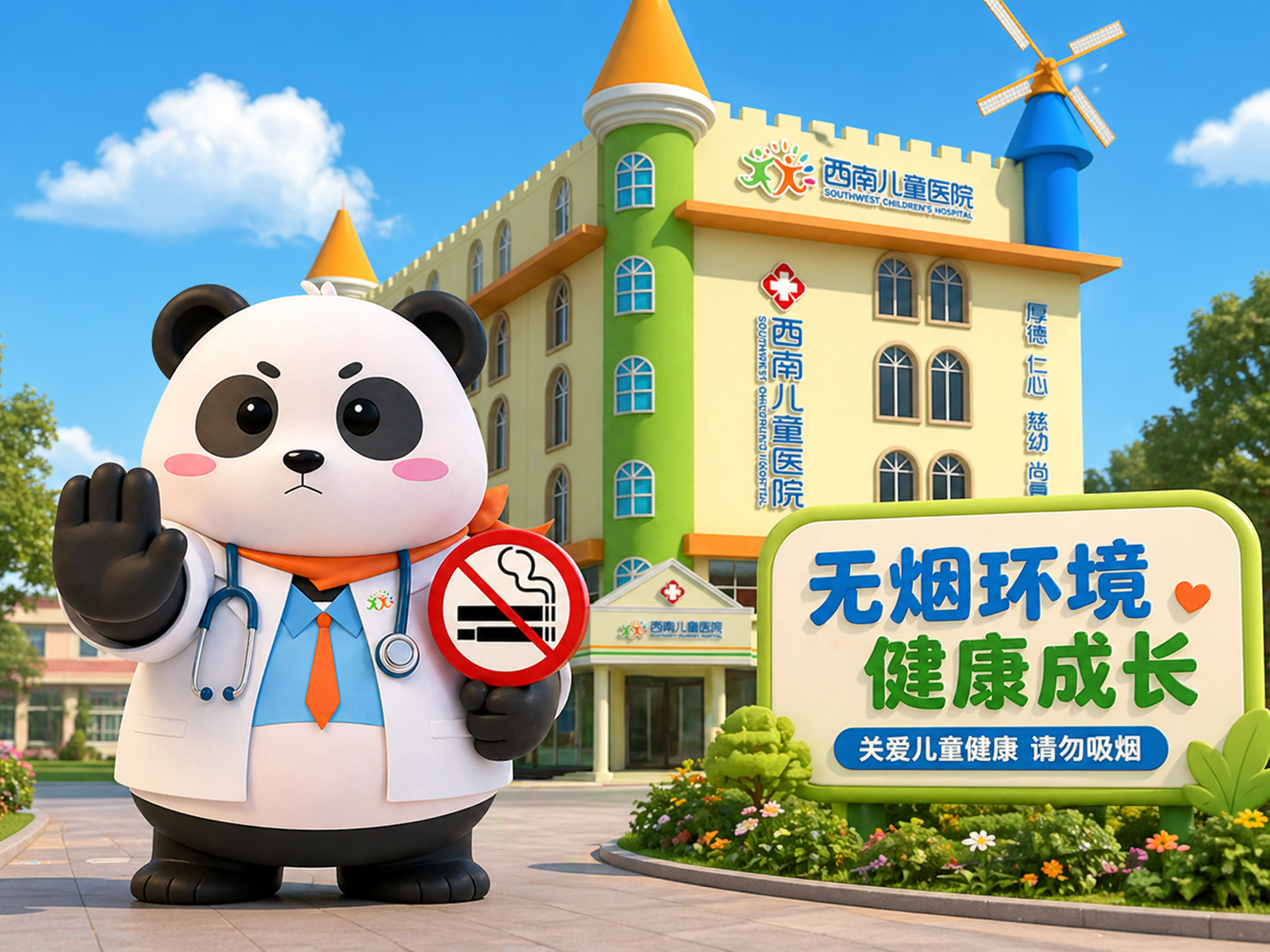 无烟就医，为爱守护——致西南儿童医院全体家长与访客的温馨告知