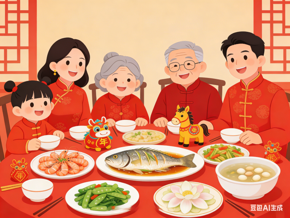 儿童版年夜饭：清淡营养又有年味，孩子爱吃还不腻！(*^▽^*)
