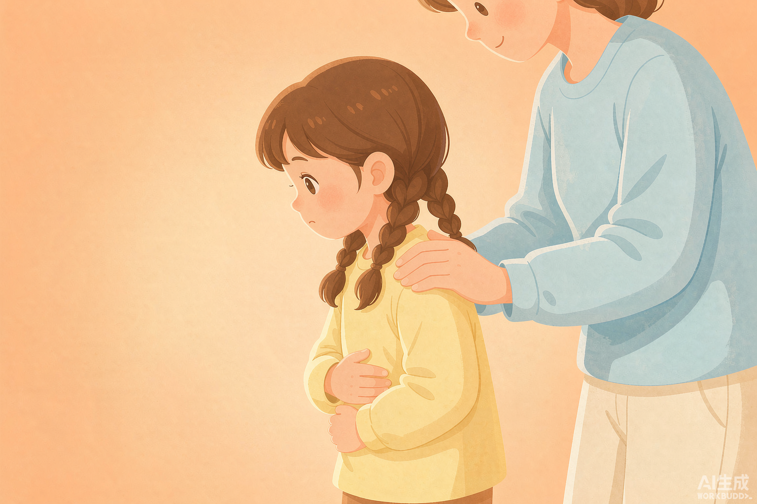 孩子总说肚子疼却查不出病，先分清楚是焦虑还是娇气