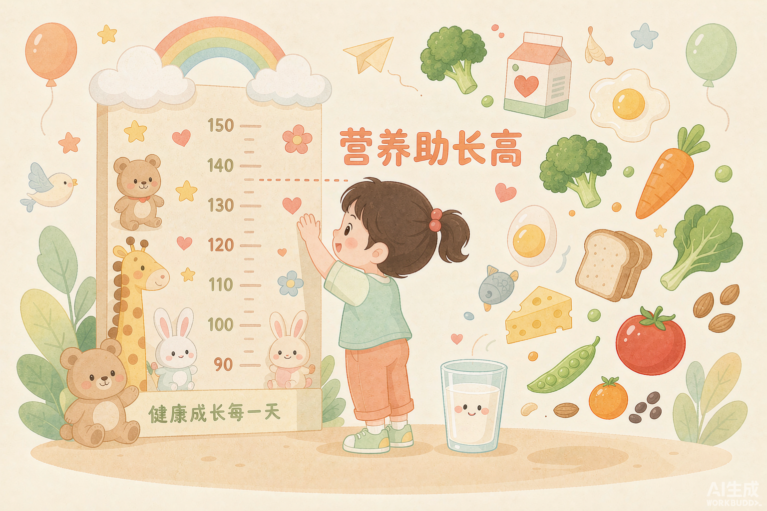 钙片蛋白粉没少补，孩子还是长不快，先分清营养短板和生长病